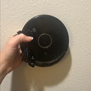 Black Portable CD Player with Earbuds
